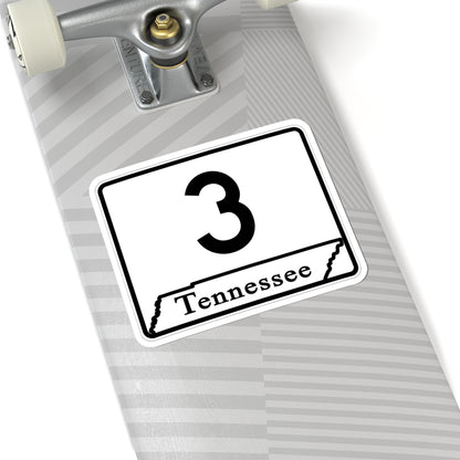 Tennessee 3 (Tennessee) (Road Sign) STICKER Vinyl Kiss-Cut Decal