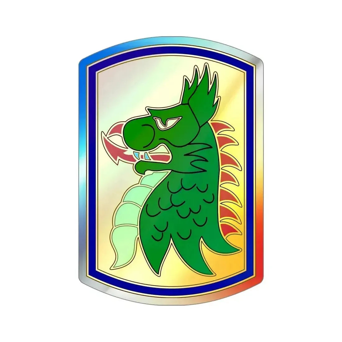 455 Chemical Brigade (U.S. Army) Holographic STICKER Die-Cut Vinyl Decal 5 Inch Holographic - The Sticker Space