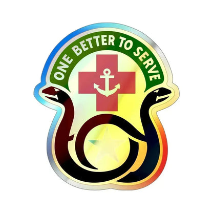 455 Field Hospital (U.S. Army) Holographic STICKER Die-Cut Vinyl Decal 6 Inch Holographic - The Sticker Space