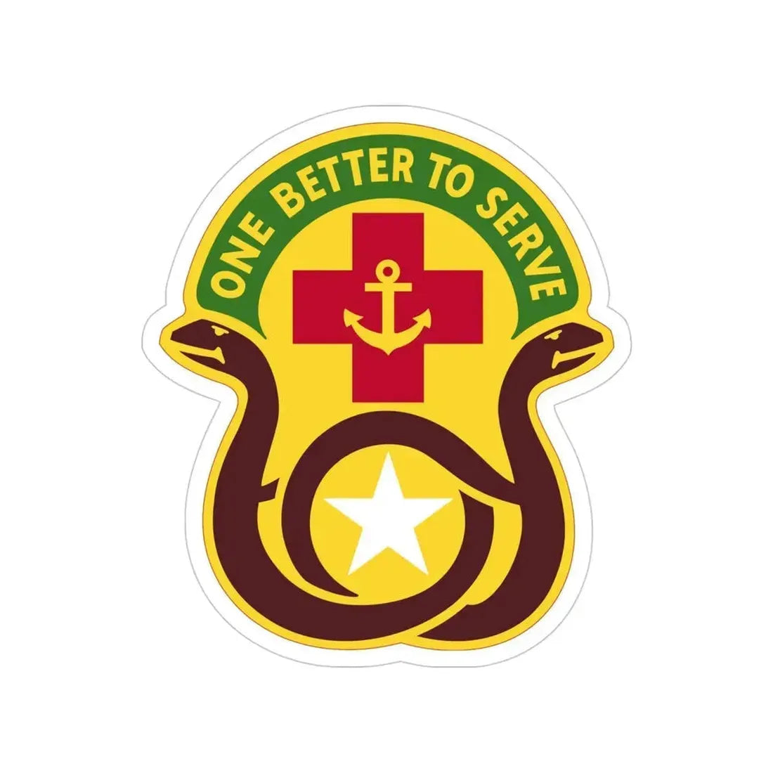 455 Field Hospital (U.S. Army) Transparent STICKER Die-Cut Vinyl Decal 4 Inch - The Sticker Space