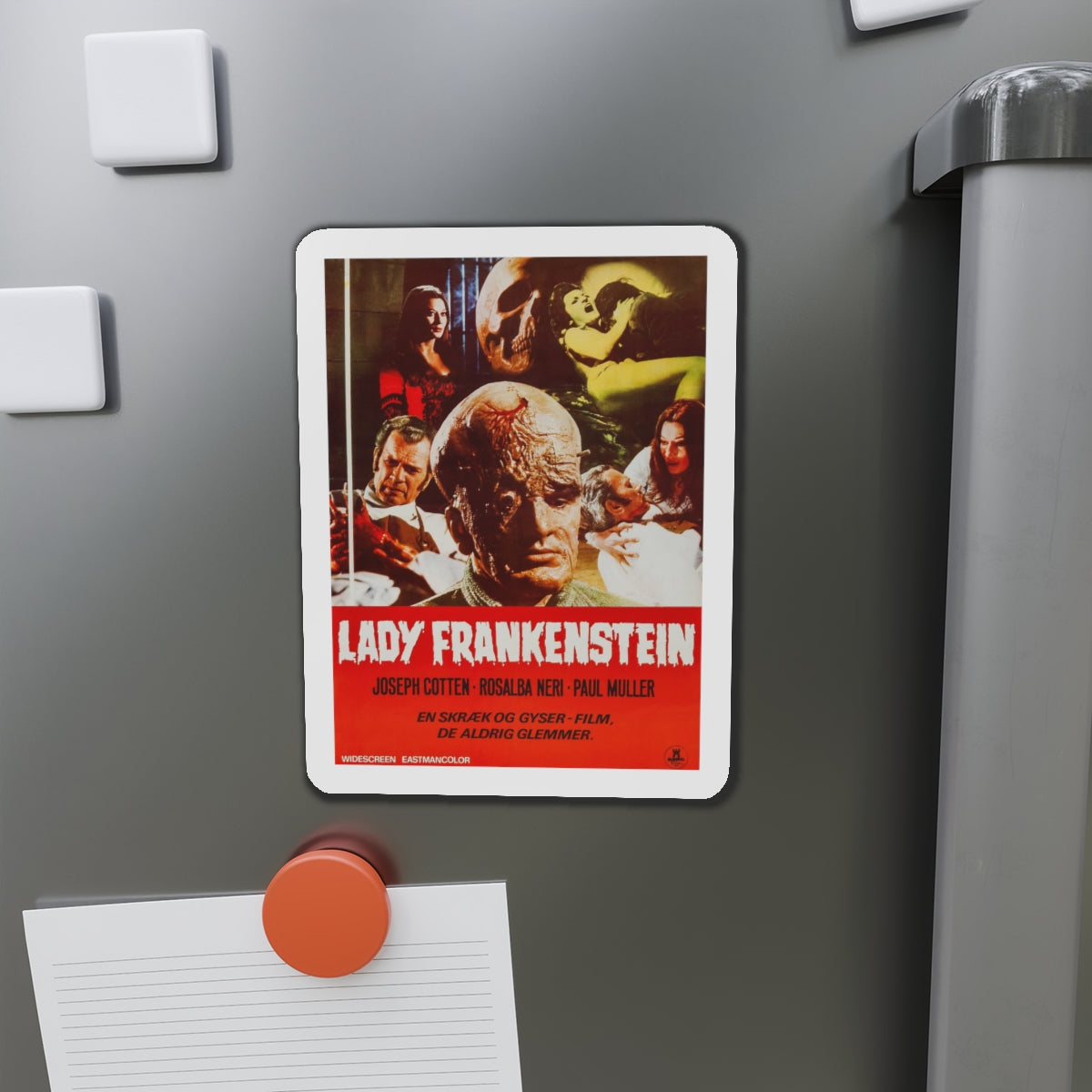 LADY FRANKENSTEIN (DANISH) 1971 Movie Poster - Refrigerator Magnet-The Sticker Space