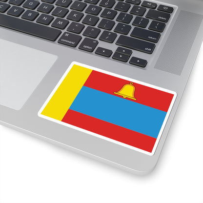Flag of Khlevnoe rayon Lipetsk oblast (Russia) STICKER Vinyl Kiss-Cut Decal