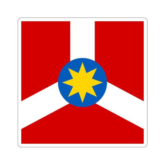 Berezhany Vinnytsia Oblast flag (Ukraine) STICKER Vinyl Kiss-Cut Decal