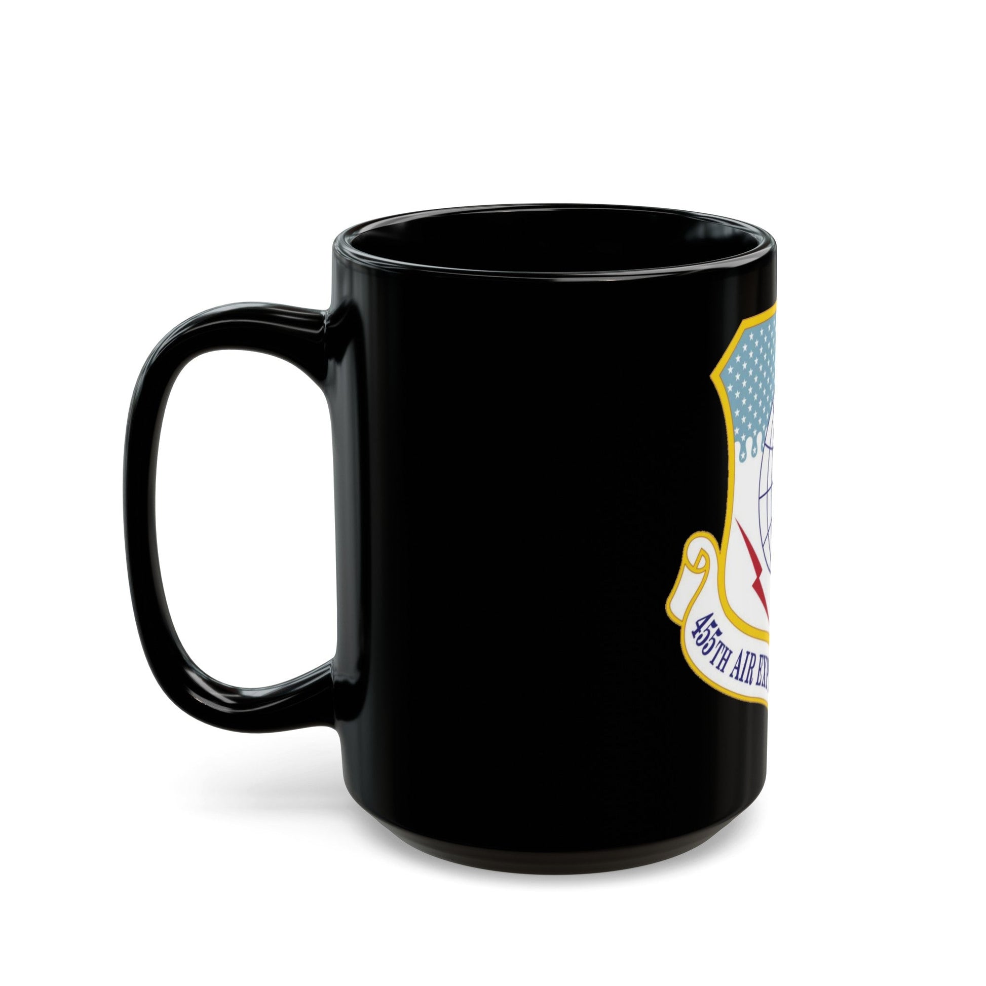 455th Air Expeditionary Wing (U.S. Air Force) Black Coffee Mug-The Sticker Space