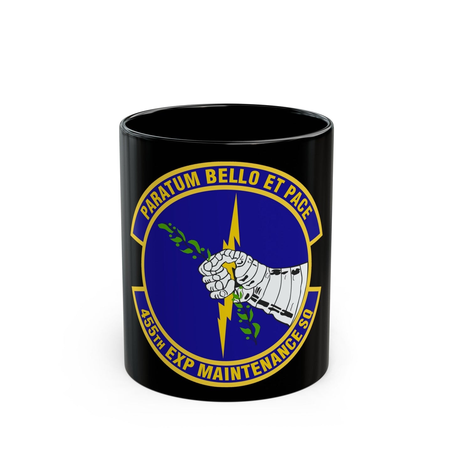 455th Expeditionary Maintenance Squadron (U.S. Air Force) Black Coffee Mug-11oz-The Sticker Space