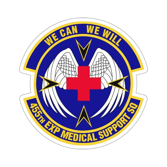 455th Expeditionary Medical Support Squadron (U.S. Air Force) STICKER Vinyl Die-Cut Decal 6 Inch - The Sticker Space