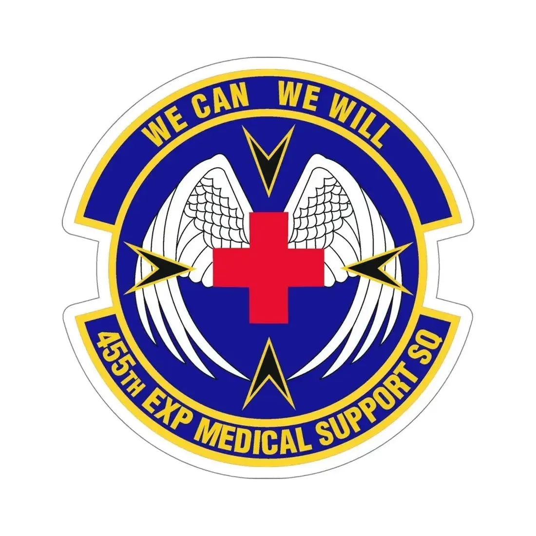 455th Expeditionary Medical Support Squadron (U.S. Air Force) STICKER Vinyl Die-Cut Decal - The Sticker Space