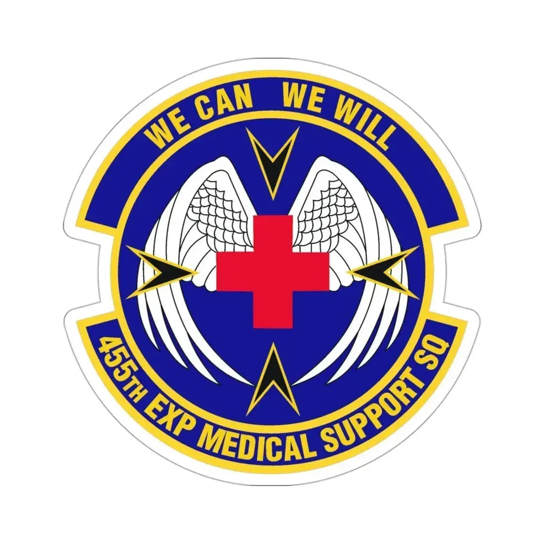 455th Expeditionary Medical Support Squadron (U.S. Air Force) STICKER Vinyl Die-Cut Decal - The Sticker Space