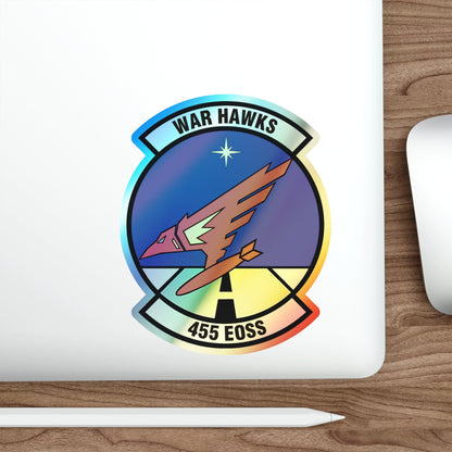 455th Expeditionary Operations Support Squadron (U.S. Air Force) Holographic STICKER Die-Cut Vinyl Decal-The Sticker Space