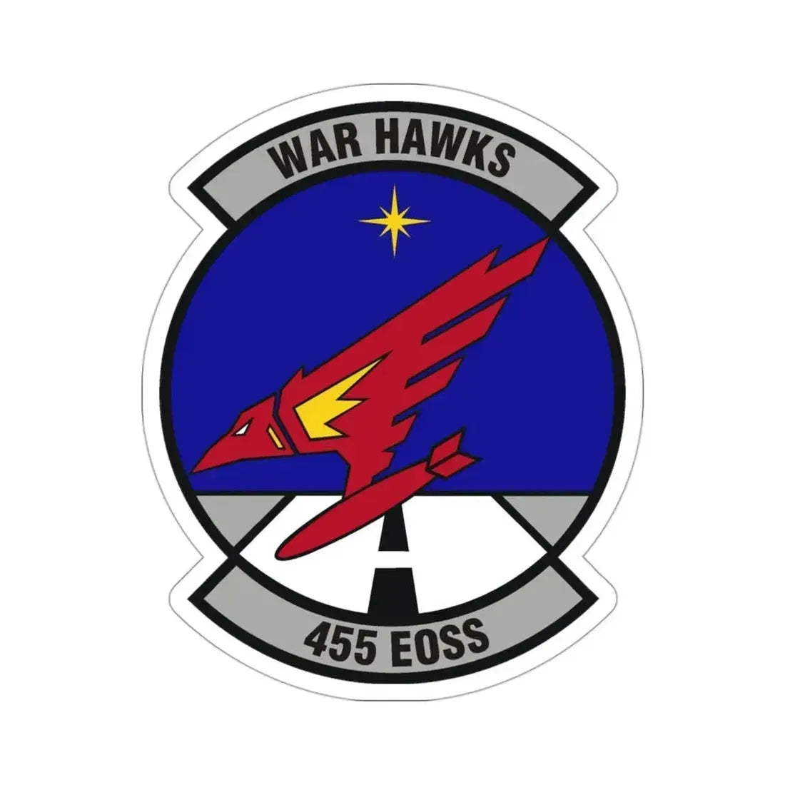 455th Expeditionary Operations Support Squadron (U.S. Air Force) STICKER Vinyl Die-Cut Decal - The Sticker Space