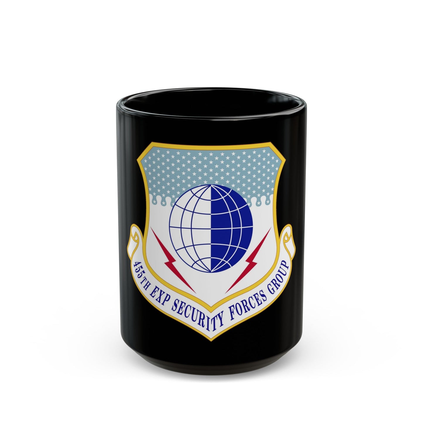 455th Expeditionary Security Forces Group (U.S. Air Force) Black Coffee Mug-15oz-The Sticker Space