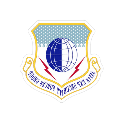 455th Expeditionary Security Forces Group (U.S. Air Force) REVERSE PRINT Transparent STICKER-2" × 2"-The Sticker Space