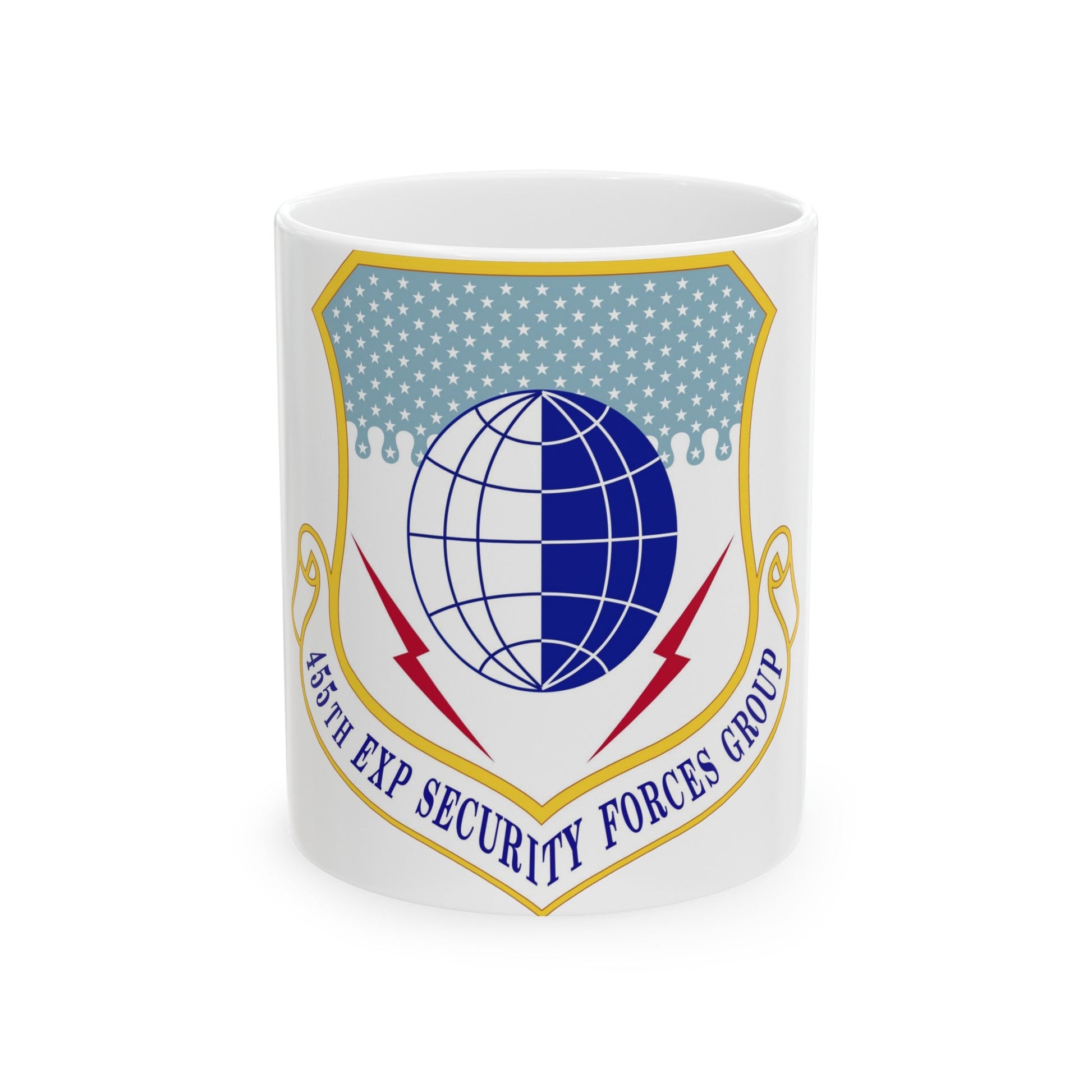 455th Expeditionary Security Forces Group (U.S. Air Force) White Coffee Mug-11oz-The Sticker Space