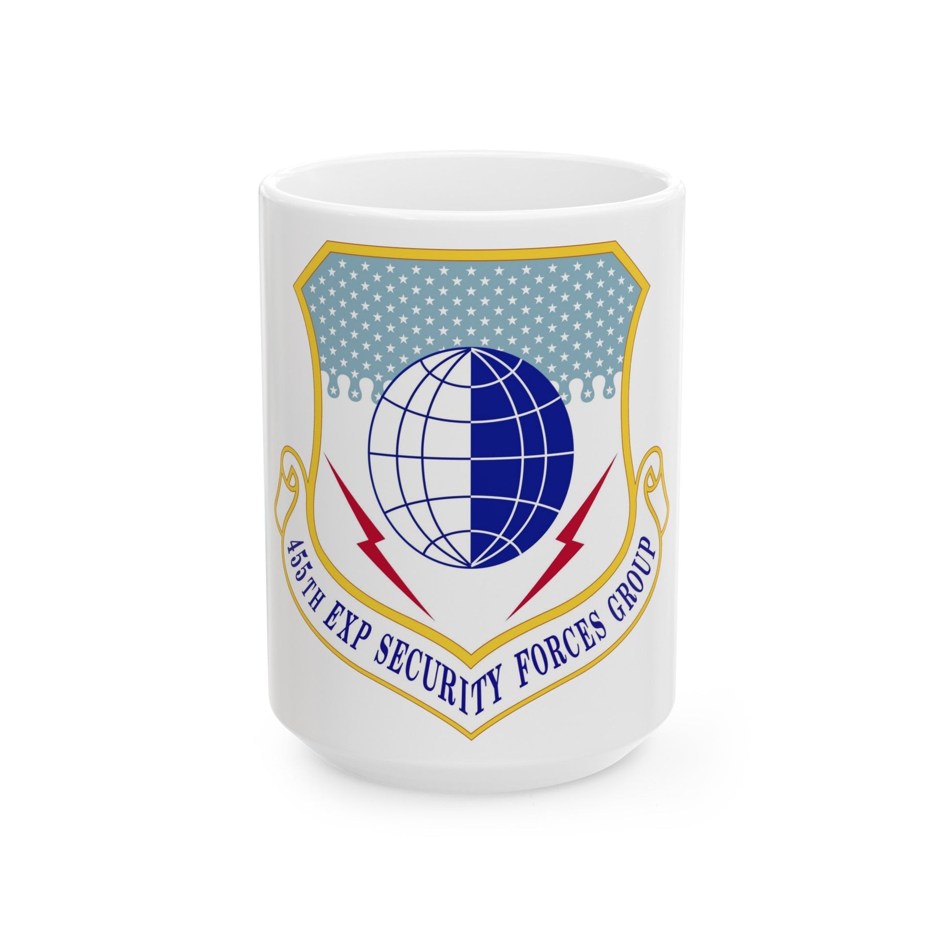 455th Expeditionary Security Forces Group (U.S. Air Force) White Coffee Mug-15oz-The Sticker Space