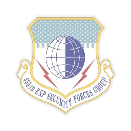 455th Expeditionary Security Forces Group (U.S. Air Force) STICKER Vinyl Kiss-Cut Decal 4 Inch Transparent - The Sticker Space