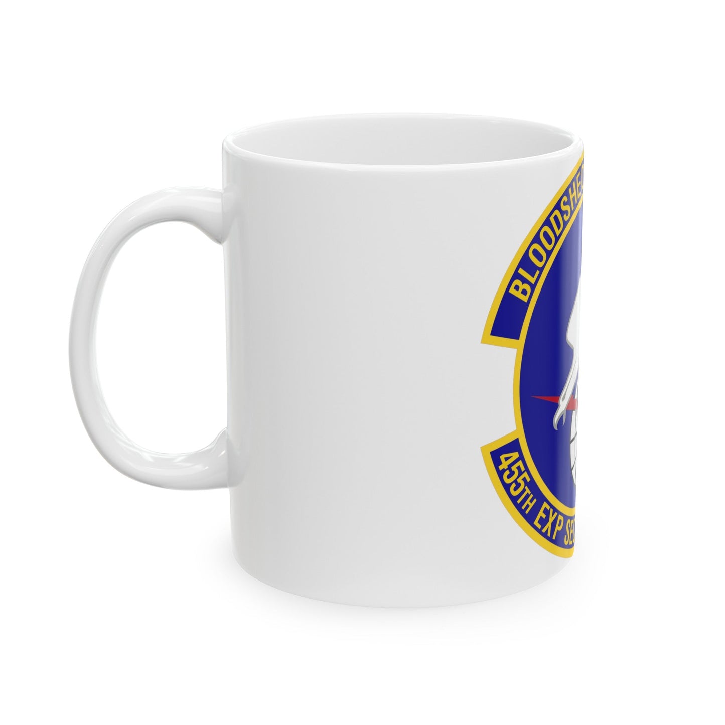 455th Expeditionary Security Forces Squadron (U.S. Air Force) White Coffee Mug-The Sticker Space