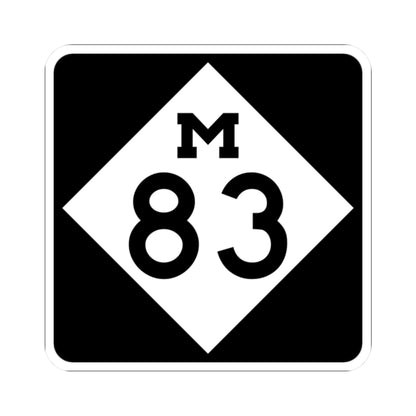 M-83 (Michigan) (Road Sign) STICKER Vinyl Kiss-Cut Decal