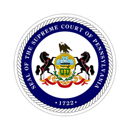 Seal of the Supreme Court of Pennsylvania v2 - STICKER Vinyl Kiss-Cut Decal