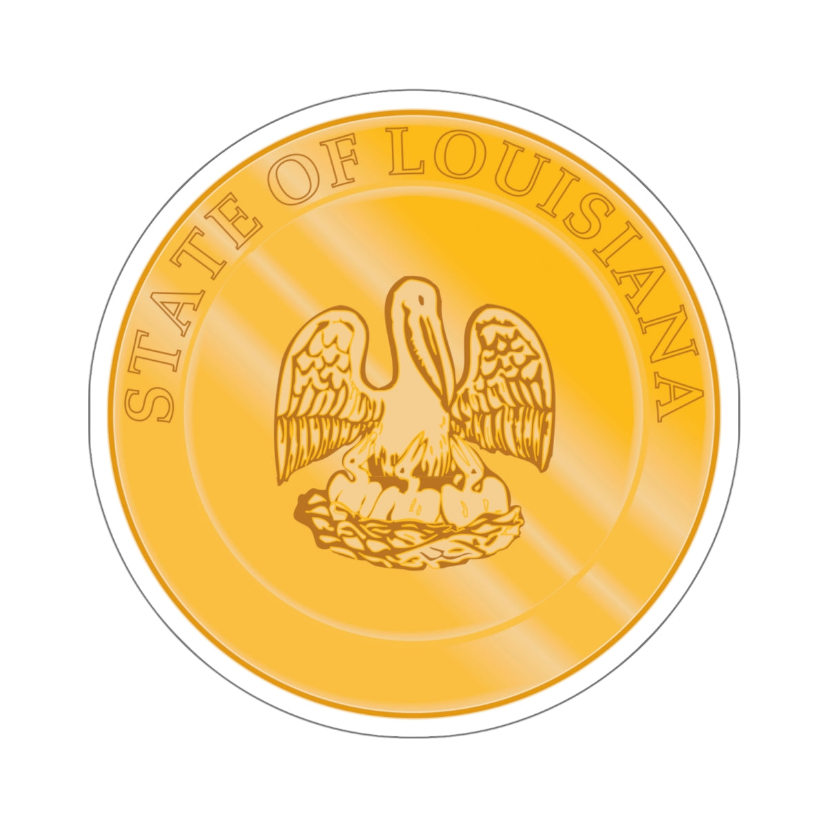 Seal of the State of Louisiana 1902 2006 - STICKER Vinyl Kiss-Cut Decal