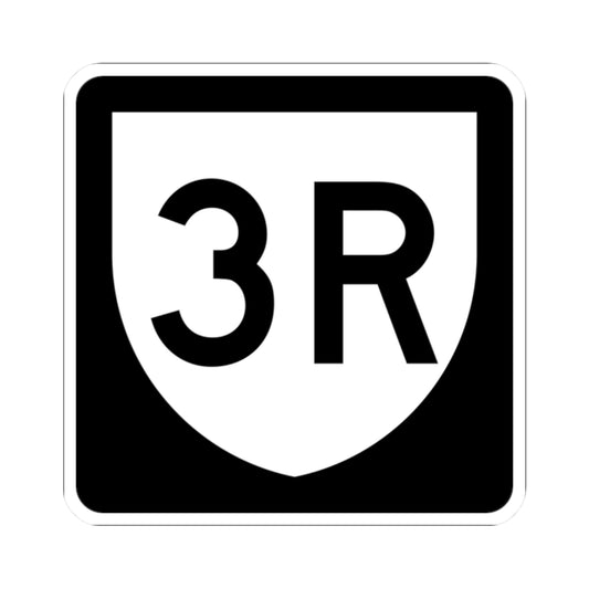 PR urban primary 3R (Puerto Rico) (Road Sign) STICKER Vinyl Kiss-Cut Decal