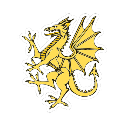 Golden Dragon War Flag of Wales created 1400 (United Kingdom) STICKER Vinyl Kiss-Cut Decal