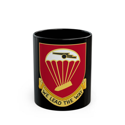 456th Airborne Field Artillery Battalion (U.S. Army) Black Coffee Mug-11oz-The Sticker Space