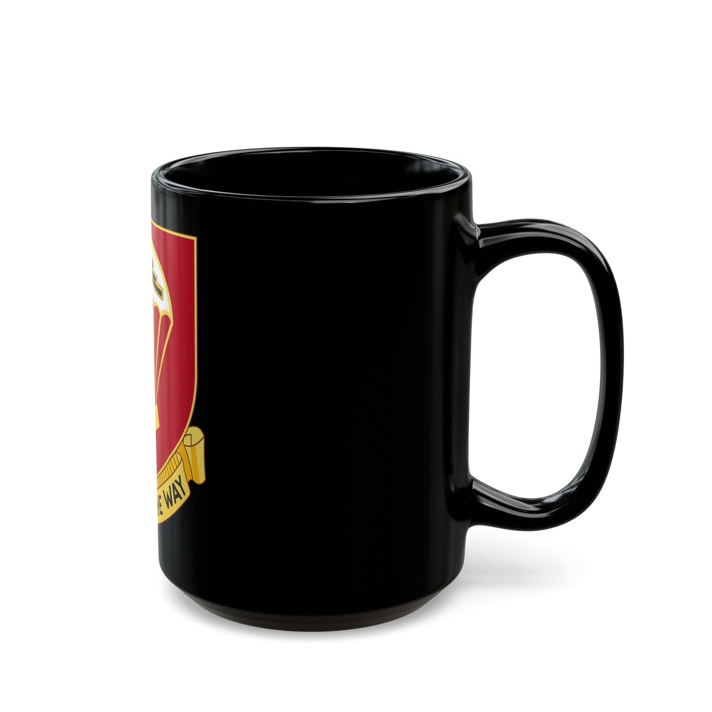 456th Airborne Field Artillery Battalion (U.S. Army) Black Coffee Mug-The Sticker Space