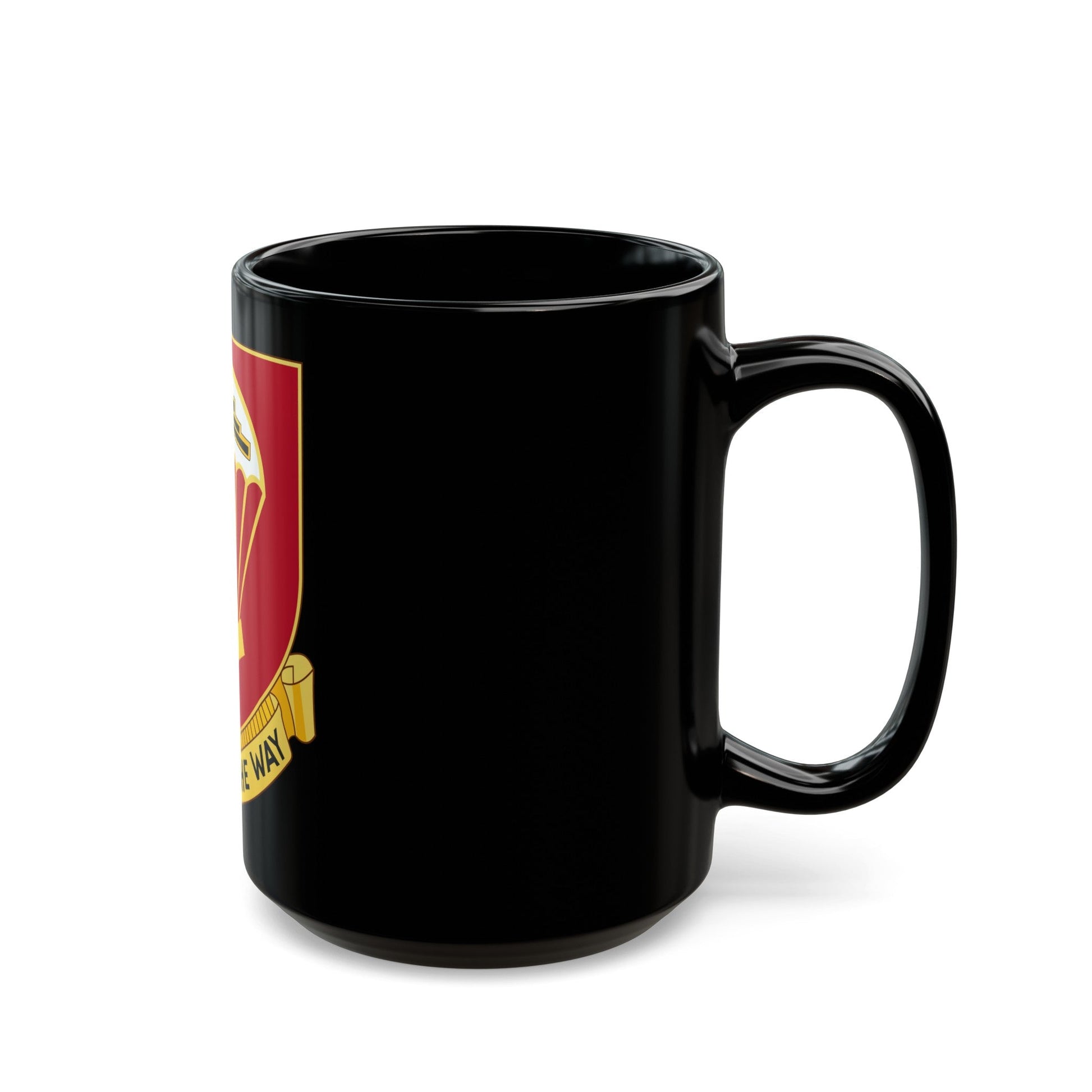 456th Airborne Field Artillery Battalion (U.S. Army) Black Coffee Mug-The Sticker Space