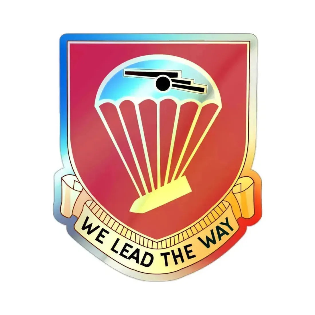 456th Airborne Field Artillery Battalion (U.S. Army) Holographic STICKER Die-Cut Vinyl Decal 2 Inch Holographic - The Sticker Space