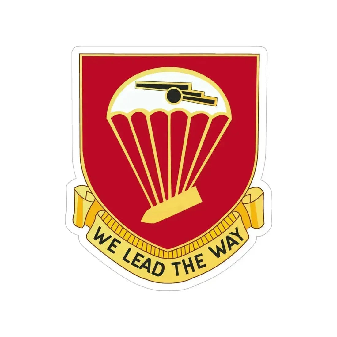 456th Airborne Field Artillery Battalion (U.S. Army) Transparent STICKER Die-Cut Vinyl Decal 6 Inch - The Sticker Space