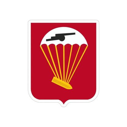 456th Airborne Field Artillery Battalion v2 (U.S. Army) REVERSE PRINT Transparent Die-Cut STICKER - The Sticker Space