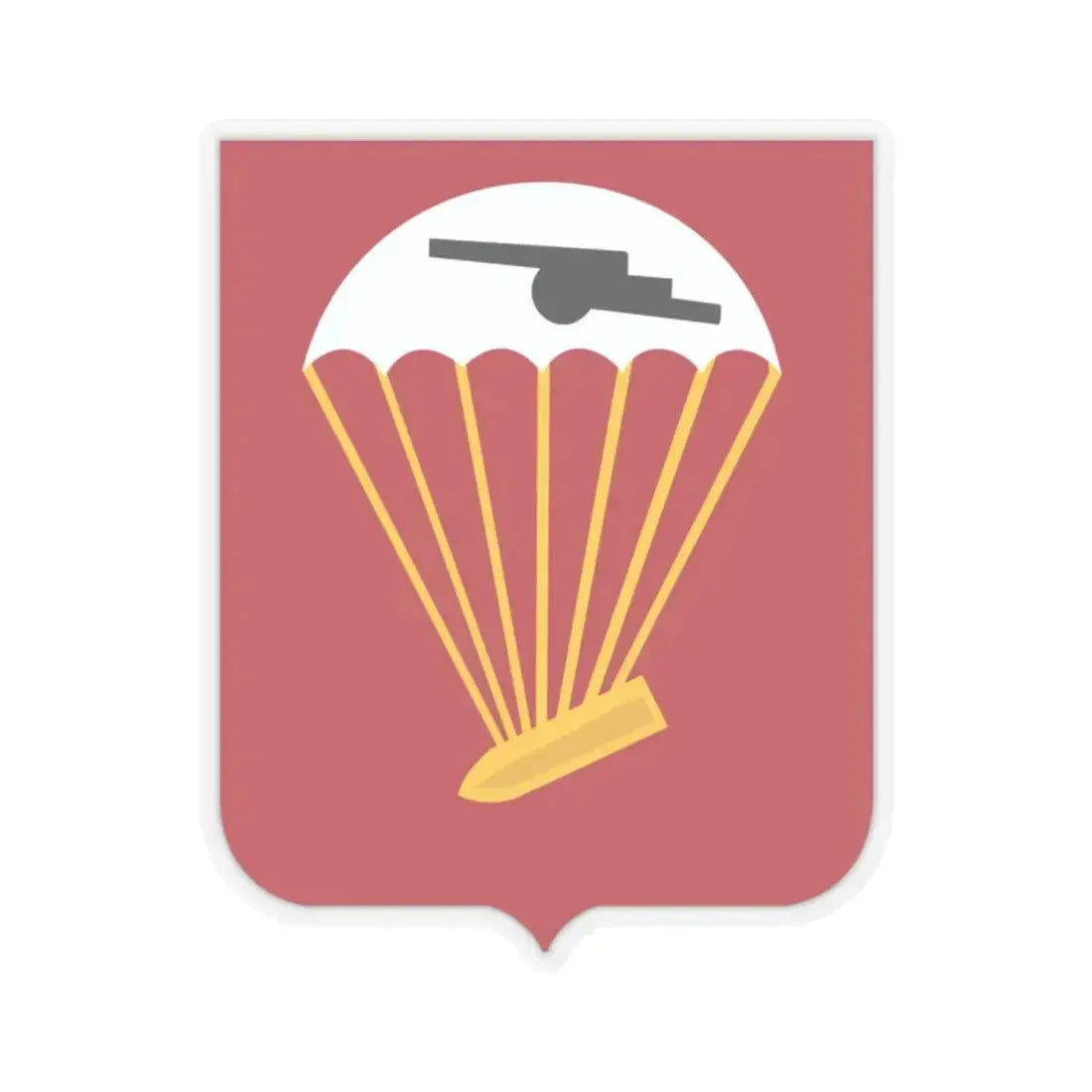 456th Airborne Field Artillery Battalion v2 (U.S. Army) STICKER Vinyl Kiss-Cut Decal 2 Inch Transparent - The Sticker Space