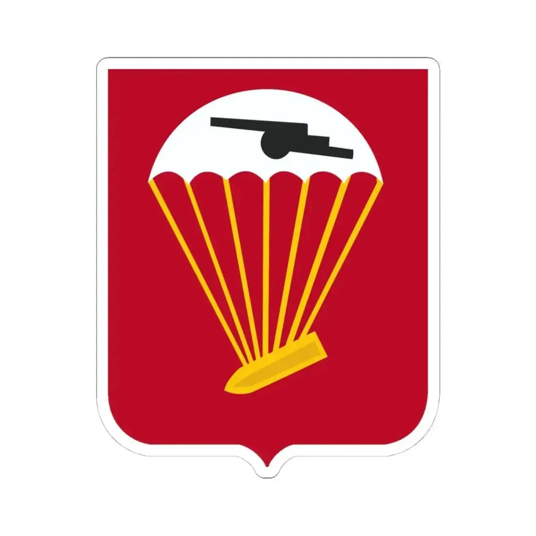 456th Airborne Field Artillery Battalion v2 (U.S. Army) STICKER Vinyl Kiss-Cut Decal 4 Inch White - The Sticker Space