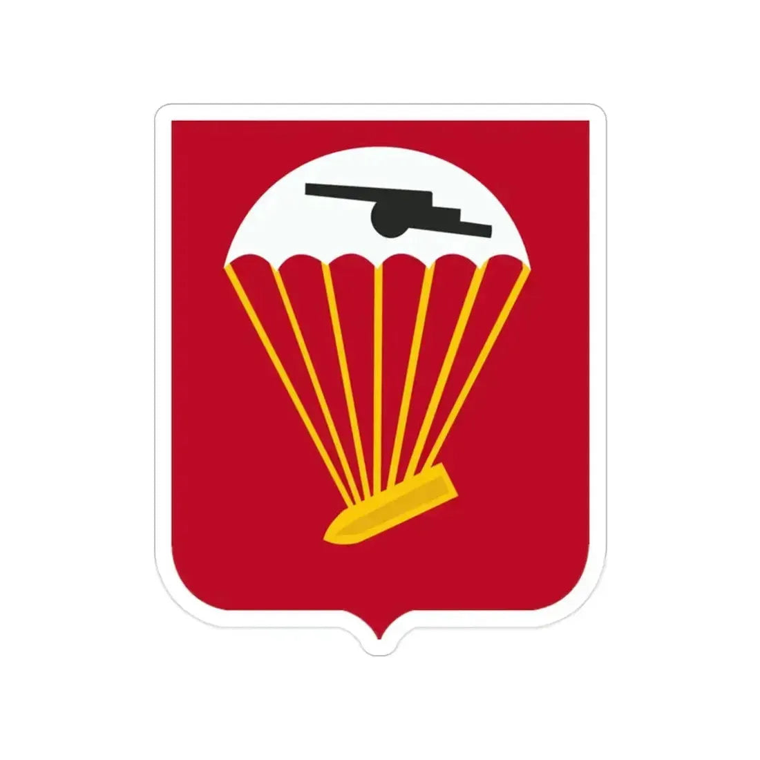 456th Airborne Field Artillery Battalion v2 (U.S. Army) Transparent STICKER Die-Cut Vinyl Decal 2 Inch - The Sticker Space