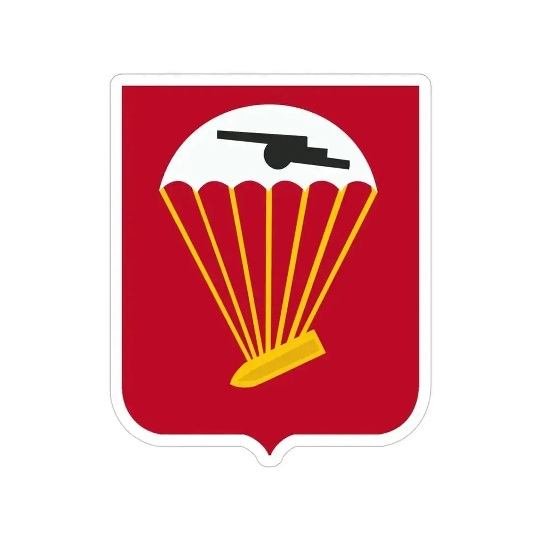 456th Airborne Field Artillery Battalion v2 (U.S. Army) Transparent STICKER Die-Cut Vinyl Decal 5 Inch - The Sticker Space
