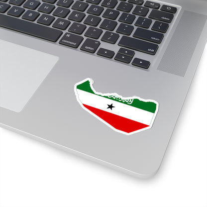 Flag-map of Somaliland (Mali) STICKER Vinyl Kiss-Cut Decal