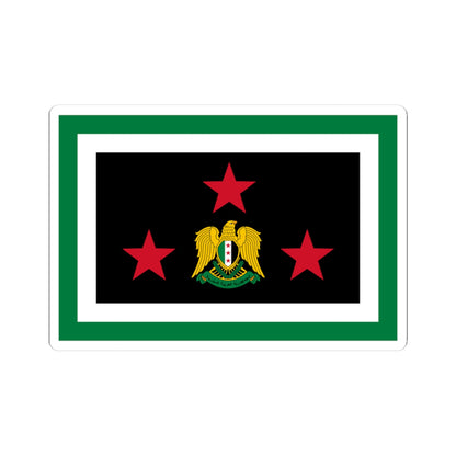 Flag of the Chief of the General Staff Syria 2024present (Syria) STICKER Vinyl Kiss-Cut Decal