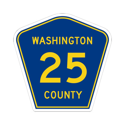 Washington County Route 25 MN (Minnesota) (Road Sign) STICKER Vinyl Kiss-Cut Decal