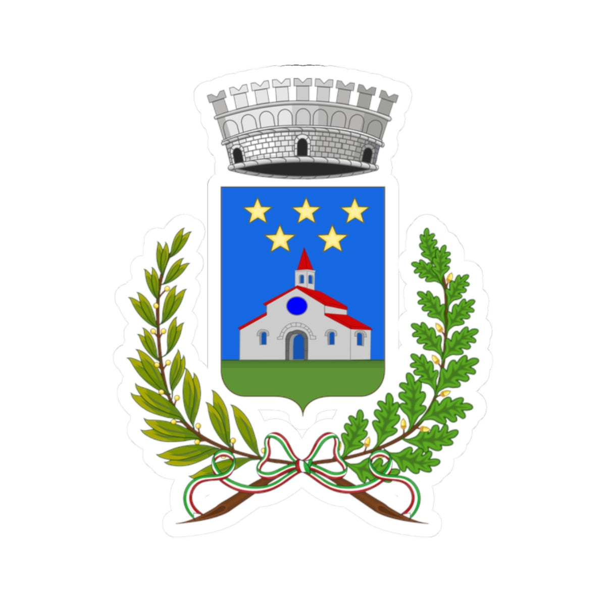 Bargagli-Stemma (Italy) (Coat of Arms) STICKER Vinyl Kiss-Cut Decal