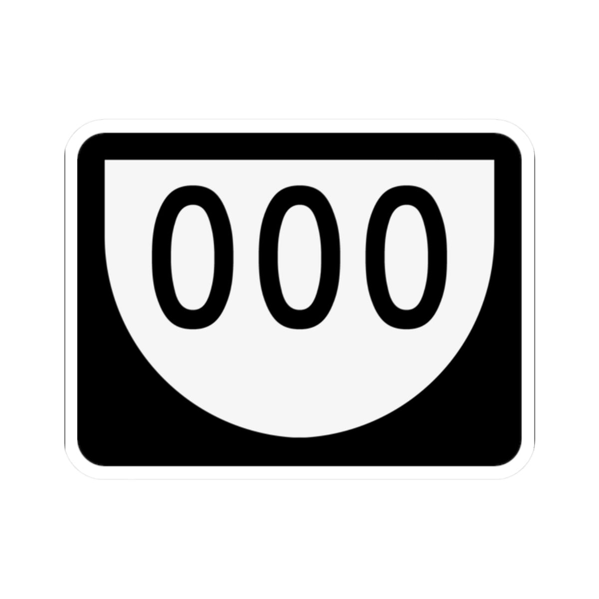 PR urban primary 000 (Puerto Rico) (Road Sign) STICKER Vinyl Kiss-Cut Decal