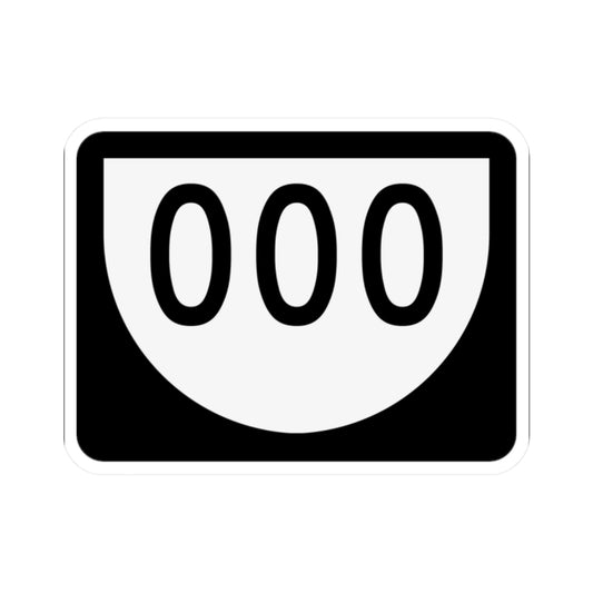 PR urban primary 000 (Puerto Rico) (Road Sign) STICKER Vinyl Kiss-Cut Decal