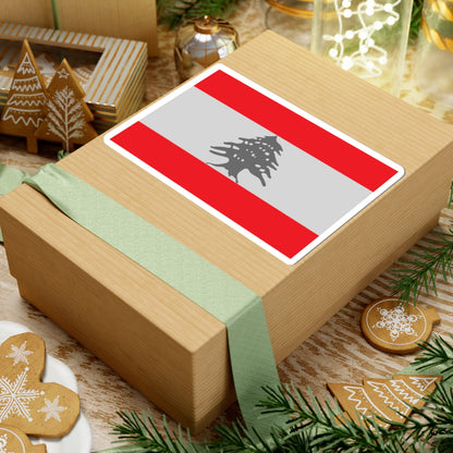 Flag of Lebanon - Red (Lebanon) STICKER Vinyl Kiss-Cut Decal