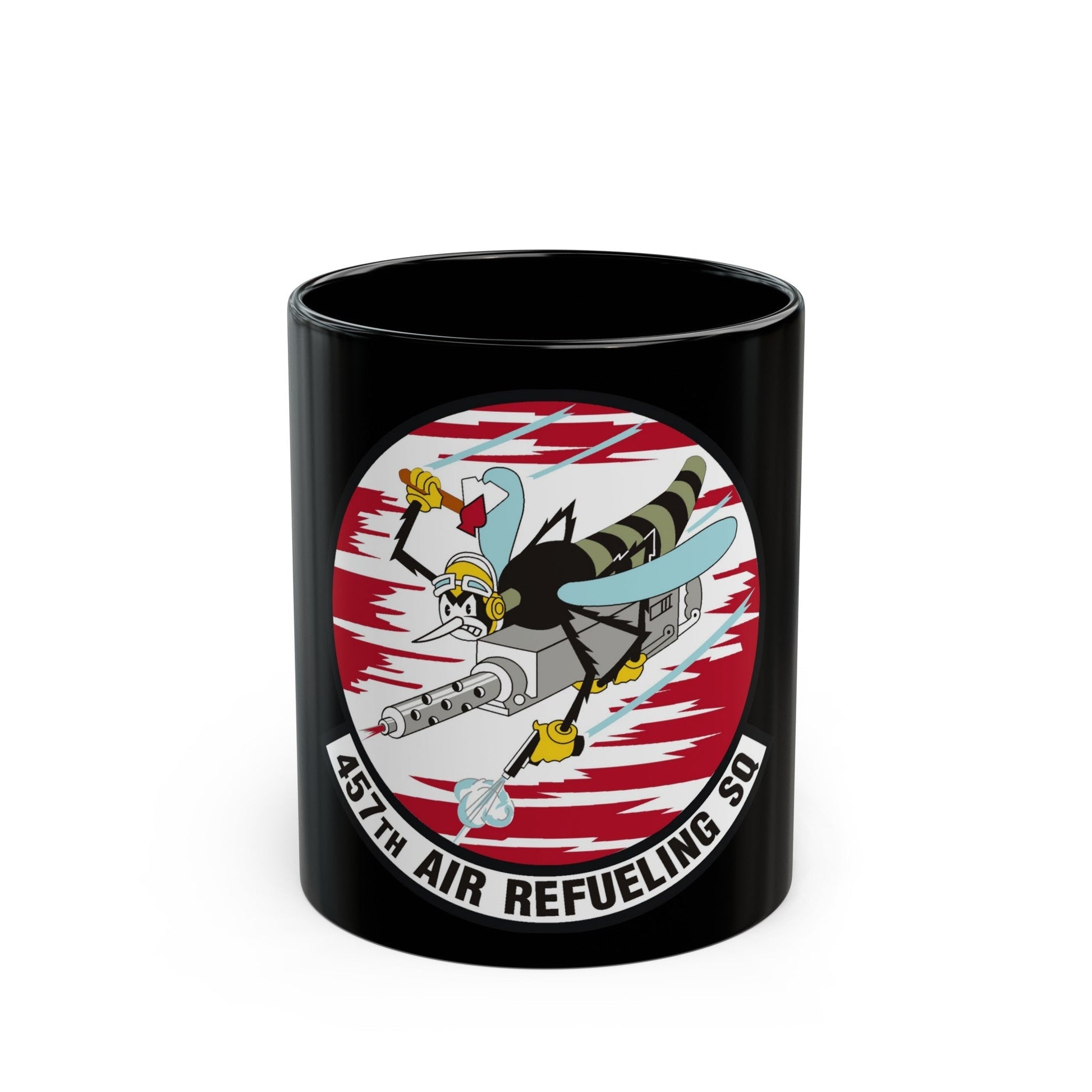 457th Air Refueling Squadron (U.S. Air Force) Black Coffee Mug-11oz-The Sticker Space