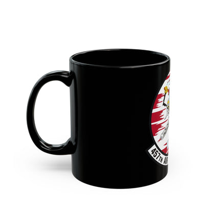 457th Air Refueling Squadron (U.S. Air Force) Black Coffee Mug-The Sticker Space