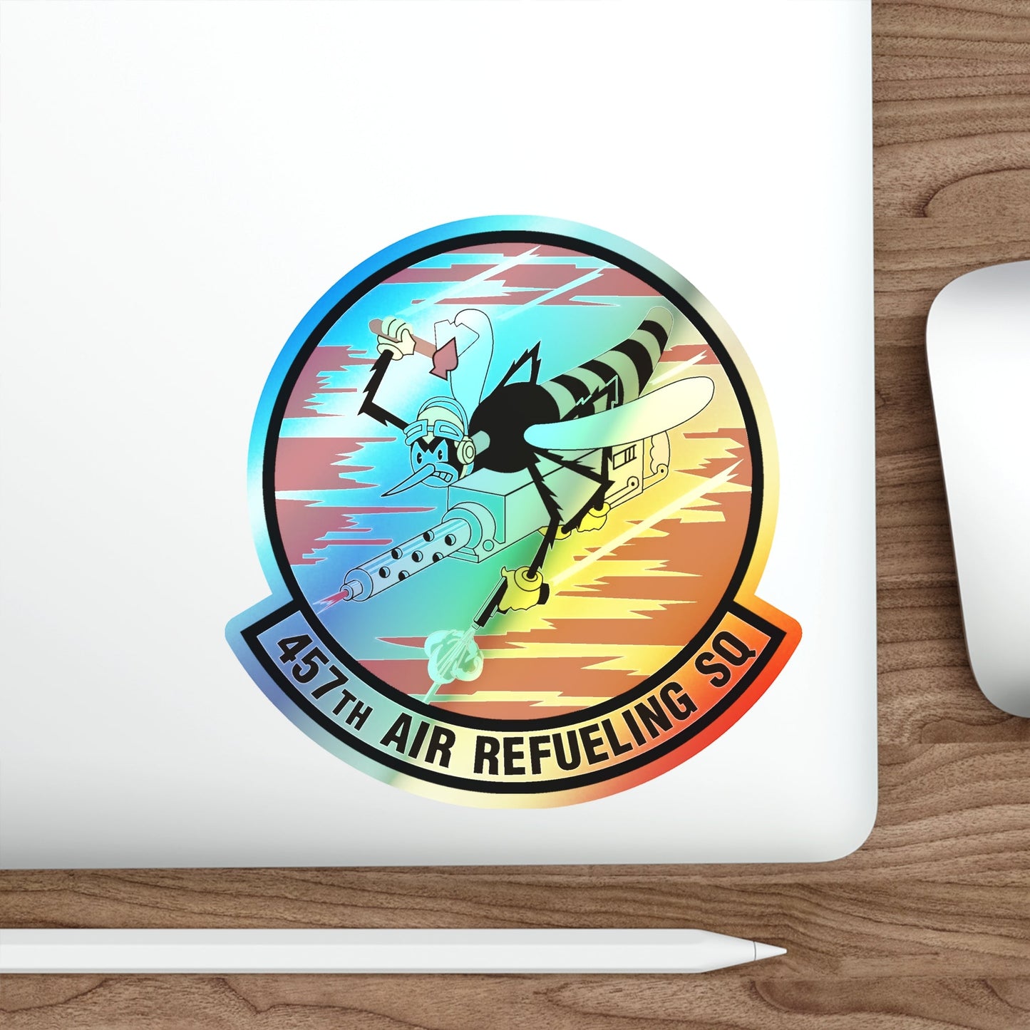 457th Air Refueling Squadron (U.S. Air Force) Holographic STICKER Die-Cut Vinyl Decal-The Sticker Space