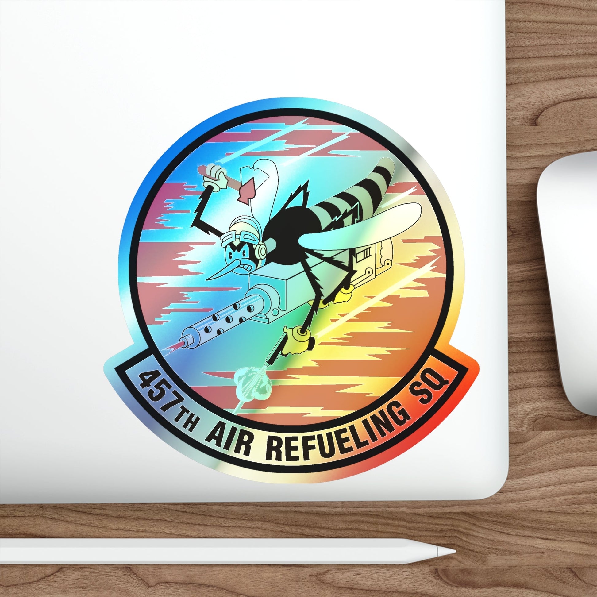 457th Air Refueling Squadron (U.S. Air Force) Holographic STICKER Die-Cut Vinyl Decal-The Sticker Space