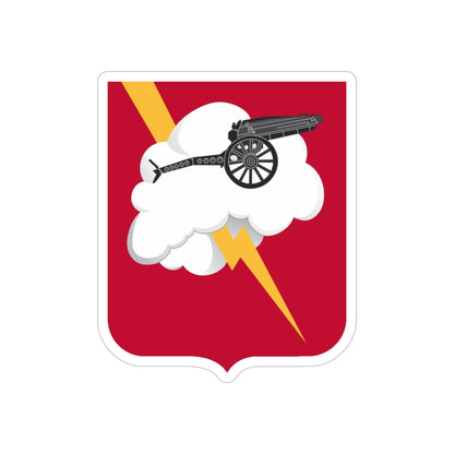 457th Airborne Field Artillery Battalion v2 (U.S. Army) REVERSE PRINT Transparent STICKER-5" × 5"-The Sticker Space