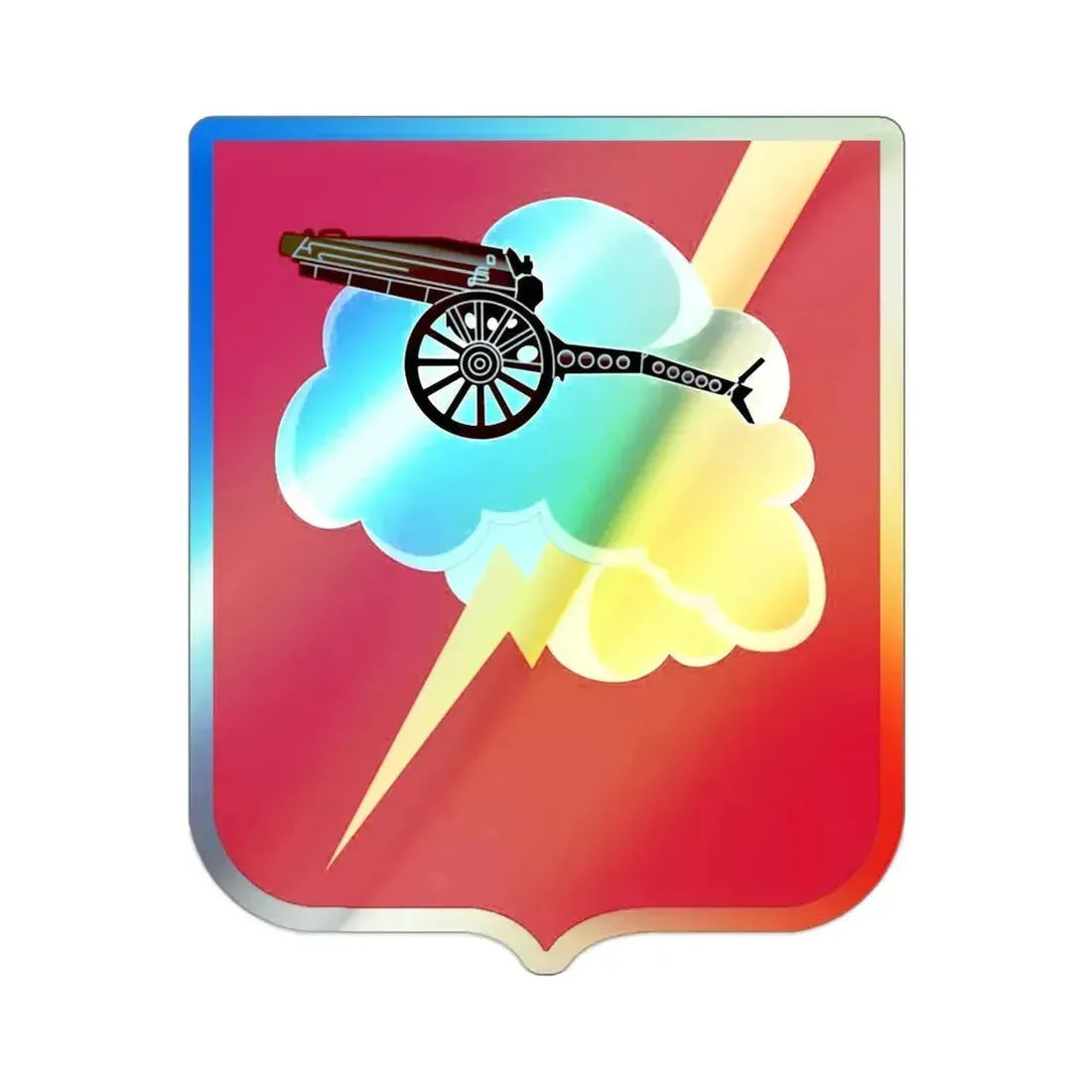 457th Airborne Field Artillery Battalion v2 (U.S. Army) Holographic STICKER Die-Cut Vinyl Decal - The Sticker Space