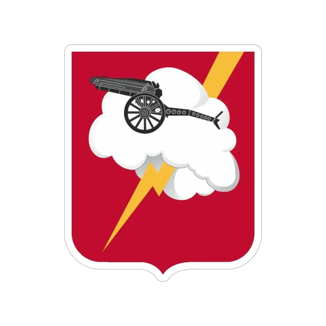 457th Airborne Field Artillery Battalion v2 (U.S. Army) Transparent STICKER Die-Cut Vinyl Decal 6 Inch - The Sticker Space