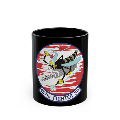 457th Fighter Squadron (U.S. Air Force) Black Coffee Mug-11oz-The Sticker Space